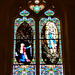 Souillac- Stained Glass in the Abbey Sainte Marie