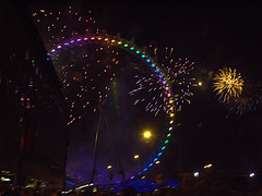 London Eye Fireworks 2006/7 (2)