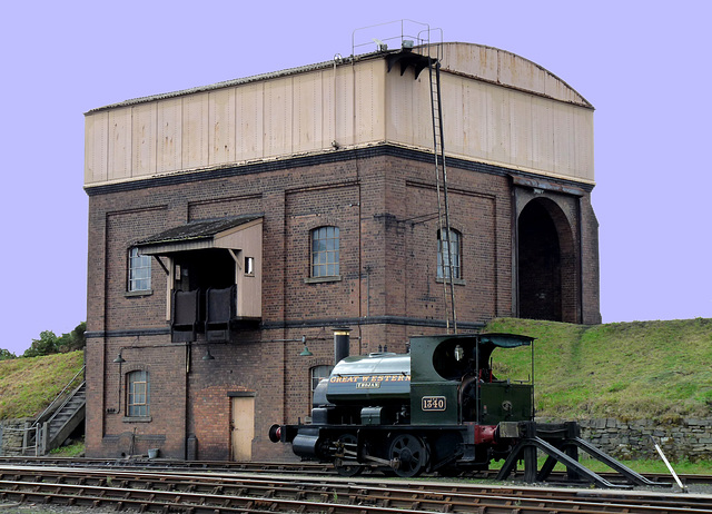 Saddle Tank Engine and Coaling Tower