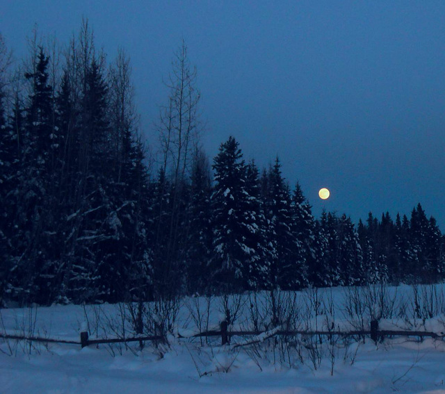 Moon over Alaska