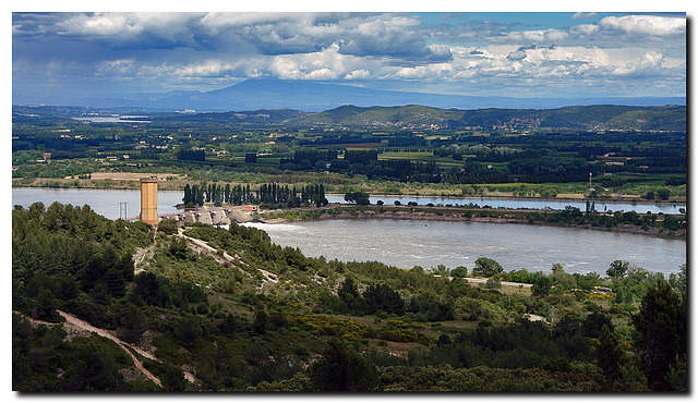 L'Abbaye de Saint-Roman, Blick auf die Rhone