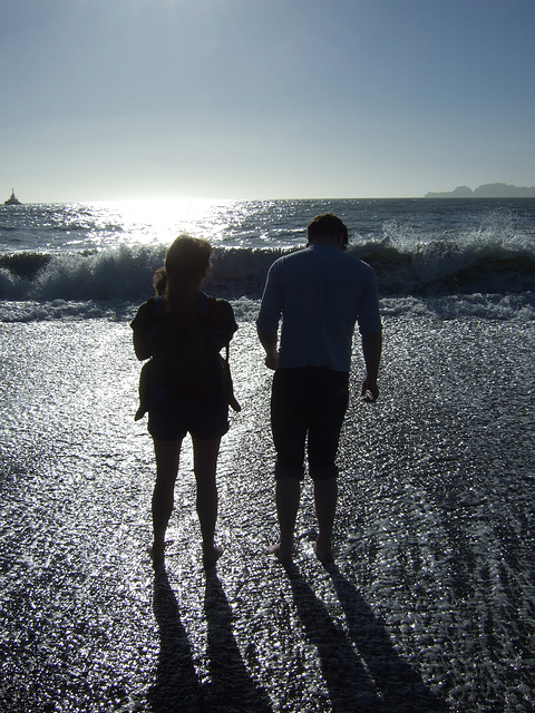 Toes In the Pacific Surf