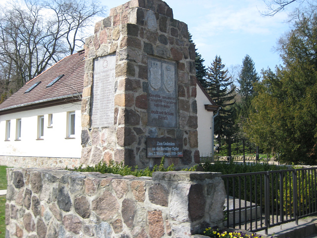 Denkmal 1. und 2. Weltkrieg - Baruth