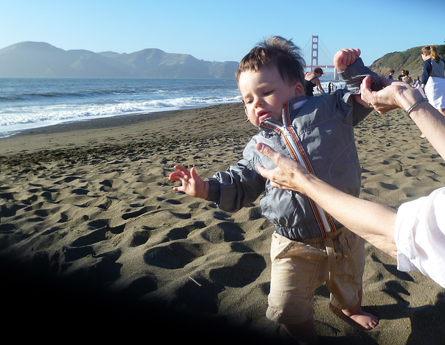 Not Quite Enjoying the Sand Thing Yet