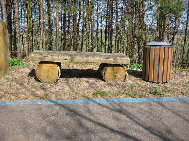 Rastplatz Fläming-Skate Strecke S4 bei Lynow