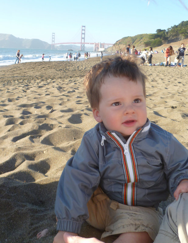 Dramatic Backdrop for A Little Boy