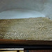 elsenham church, essex, c12 cross slab tomb used as a lintel