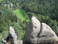 Zittauer Gebirge - Blick zur Gondelfahrt Johnsdorf