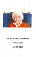 Harriet, 1916 - 2012