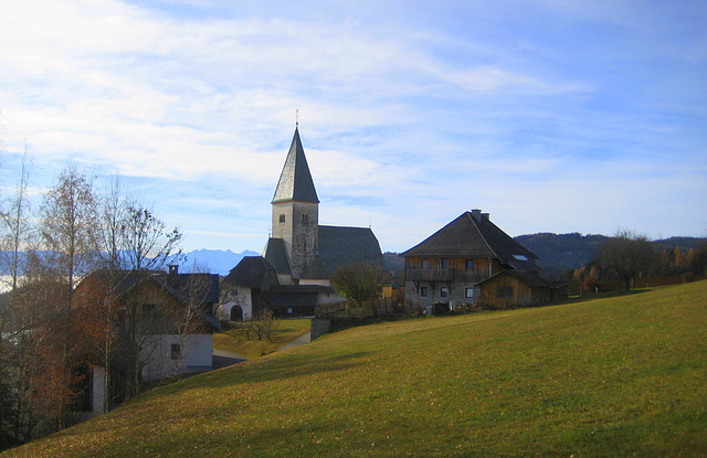 Die Wehrkirche in Greutschach