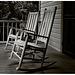 Rocking Chairs in Warm Black and White