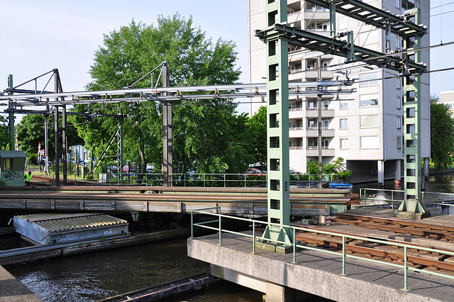 Railway bridge turning