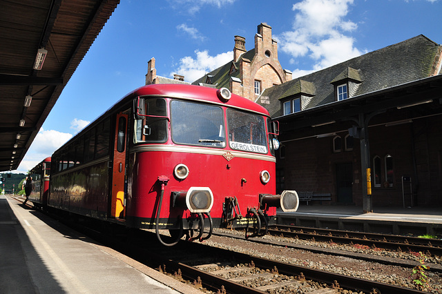 Railbus at Gerolstein, Germany