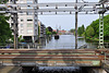 Hoop op Behoud waiting for the Rijnzichtbrug (Rhine View Bridge) to open