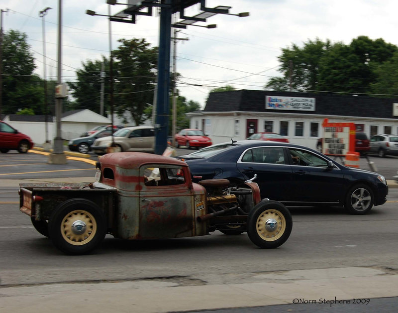 Rat rod on the move