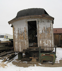 Goldfield, NV railroad passenger car 0595a