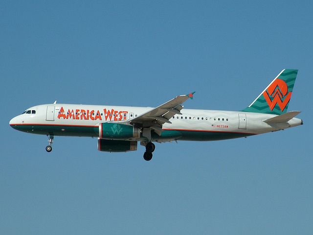 N673AW A320 America West