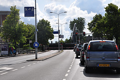 Bridge over the canal in Leiden