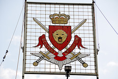 Vogelsang IP – Coat of arms of the Belgian army force that was stationed here