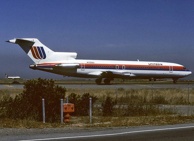 N7256U B727-222 United Airlines