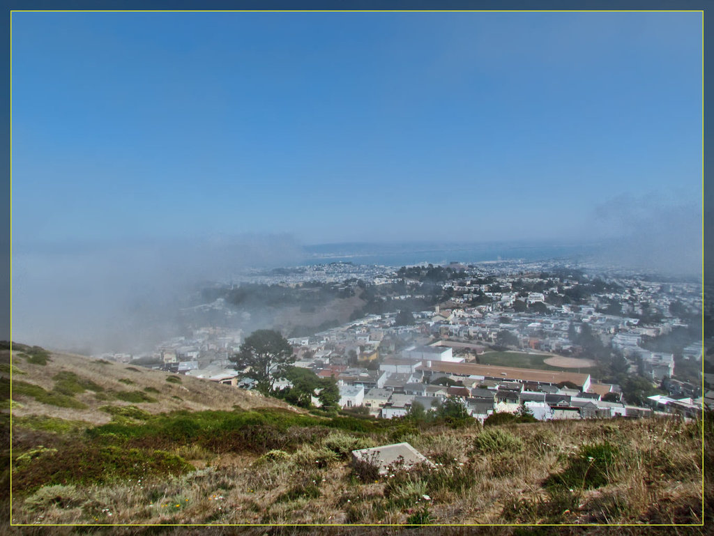 Foggy View From Atop Mt. Davidson