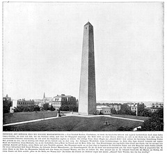 Monument on Bunker Hill in Boston around 1900