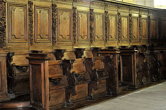 Stalles de l'abbatiale de St-Jouin-de-Marnes