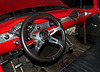 Vintage Red Chevy Interior