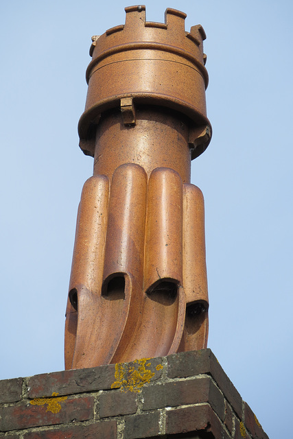 council house chimneypot, chichester, sussex