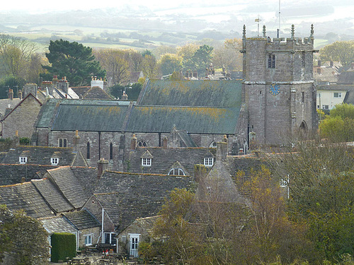 corfe castle church, dorset