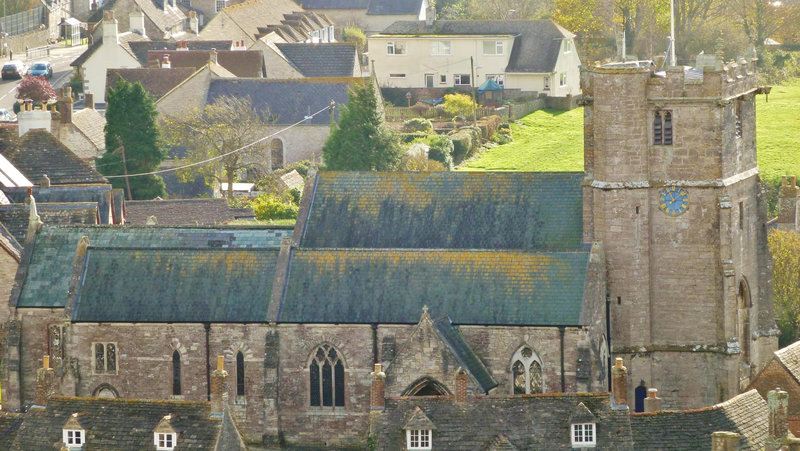 corfe castle church, dorset