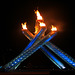 Olympic Flame at Night