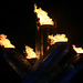 Olympic Cauldron at Night