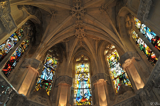 Vitraux de la Chapelle St-Hubert - Château d'Amboise