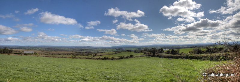 View towards Slieve Namon and the Knockemealdown  Mountains, Eire.