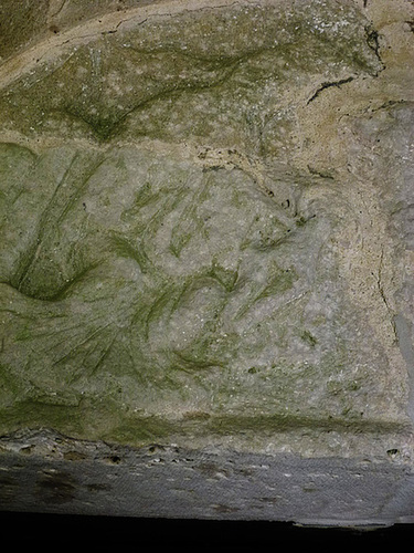 worth matravers church, dorset, god from the tympanum of c.1170