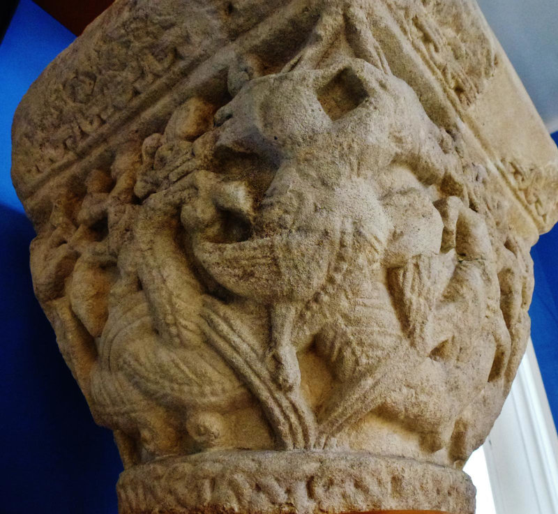 reading abbey cloister sculpture