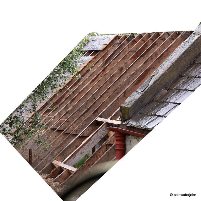 Nothing guarantees torrential downpours quite like stripping off a roof!