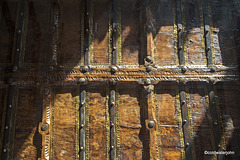 Old Omani Door, detail, in early morning sunshine