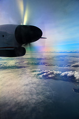 Flying over the San Juan Islands