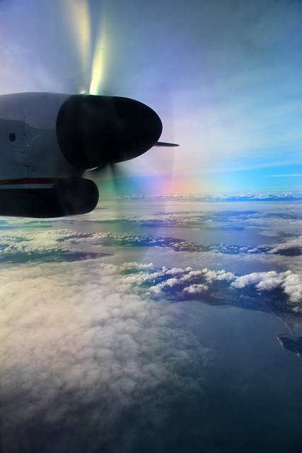 Flying over the San Juan Islands