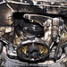 Mercedes-Benz engine with the oil pan removed