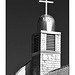 San Ysidro Church black and white belfry