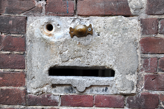 Letter box and doorbell