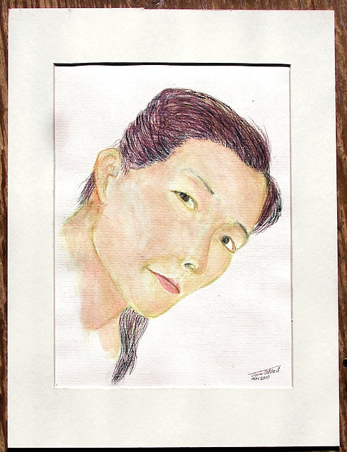 Ginny Wang, The Mango Queen, Finished portrait