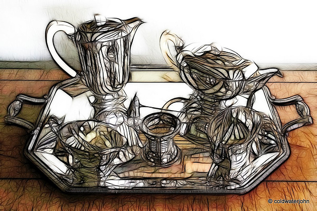 Tea, anyone? Sterling Silver Tea Service - Fractalius