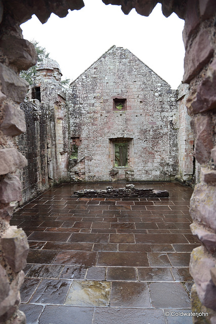 Dryburgh  Abbey - on a very wet day!