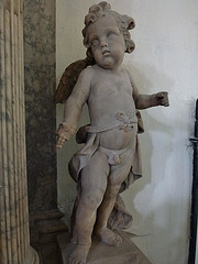 barking church, essex,c18 detail of tomb of sir orlando humphreys, 1737