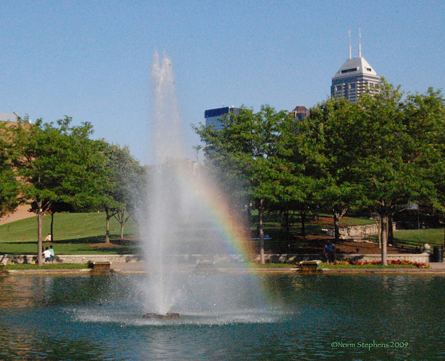 Rainbow Along the Canal