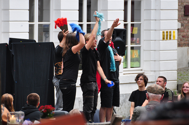 Street theatre in Aachen